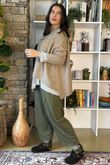 Inside Out Oversized Grunge Knit Oatmeal
